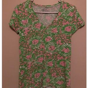 lilly pulitzer sunny side lion shirt